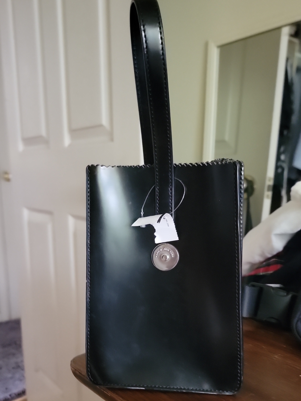 Kara Black Pinch Wristlet Originally $295
